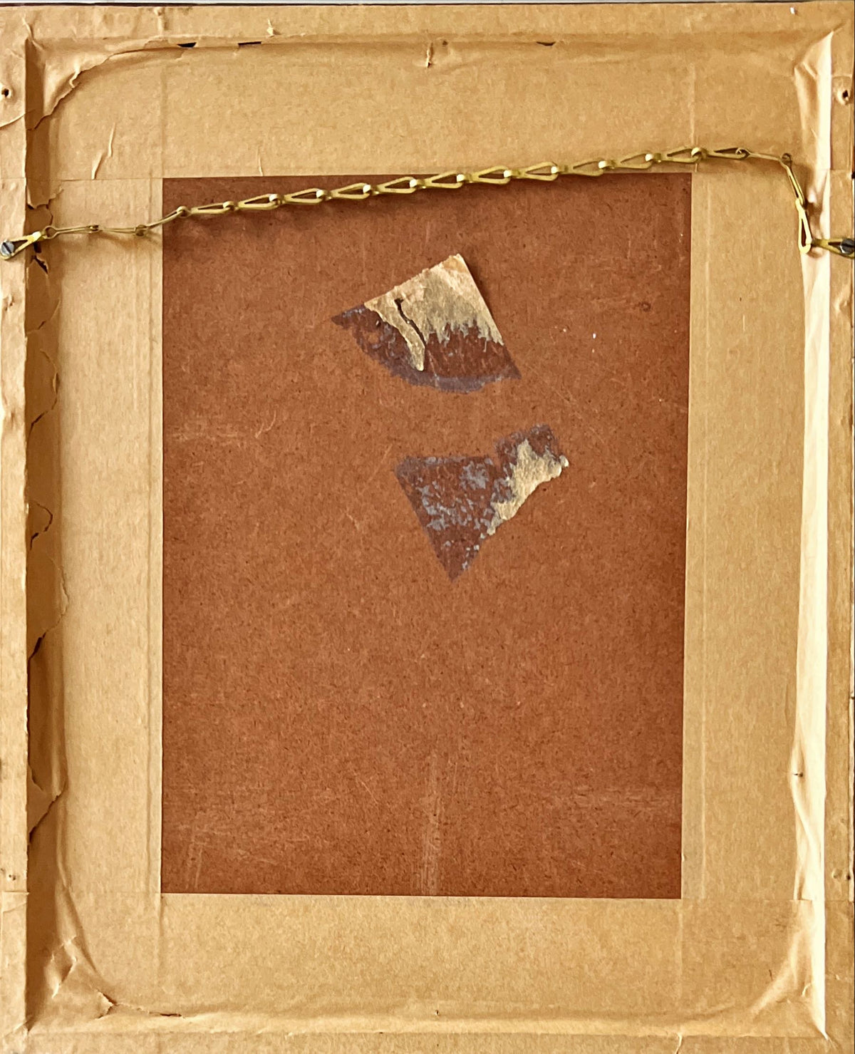 Watercolour painting, Floral Unknown Artist, Back view