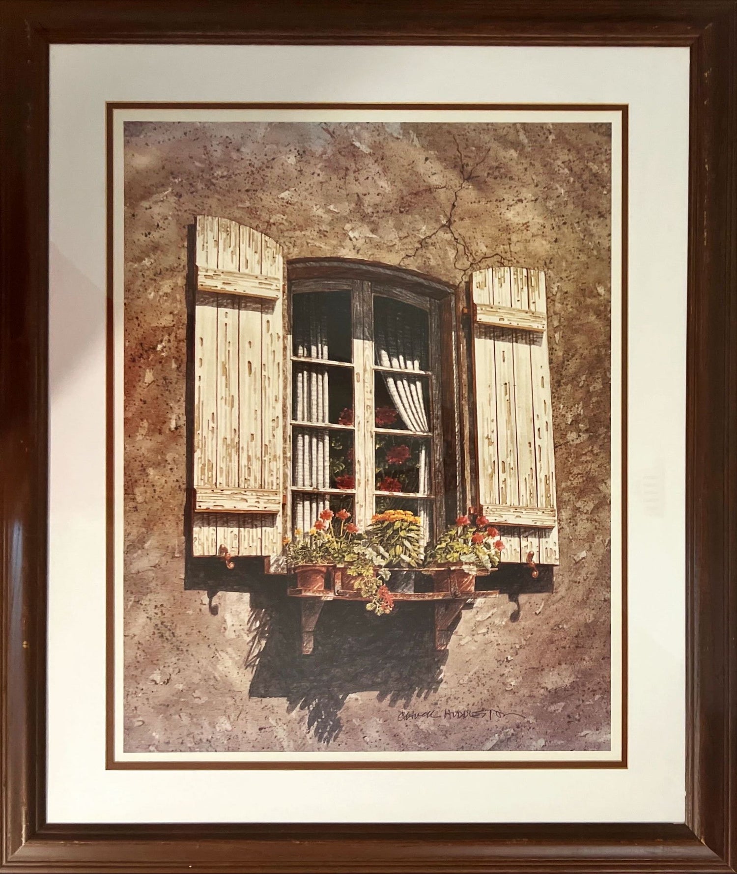 Print, Floral, C. Huddleston, Front view