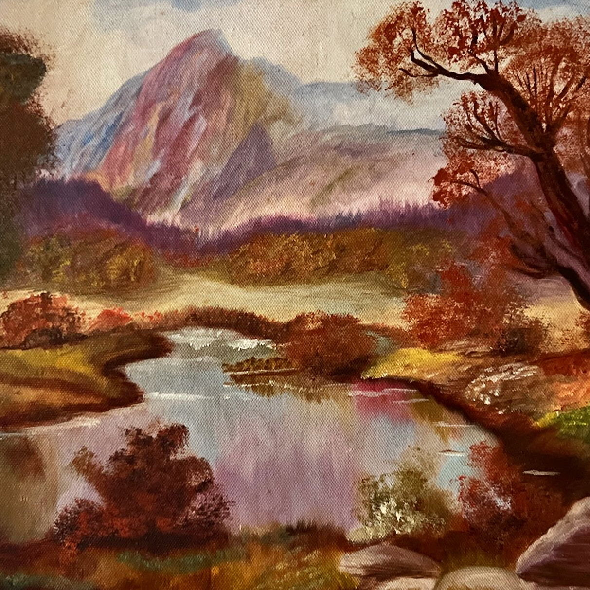 Mixed Media painting, Landscape G. Silke, Cover view