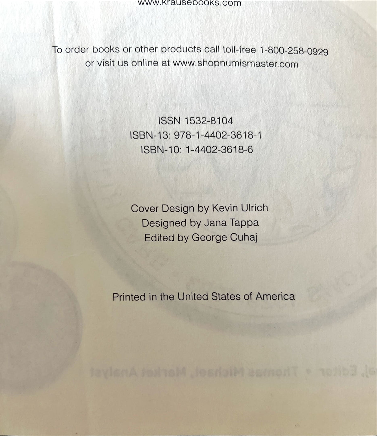 Book, Collectibles, Ed. George S. Cuhaj., Collecting World Coins: Circulating Issues, 1901-Present, 14th edition. Ed. George S. Cuhaj. USA: Krause, 2013. ISBN: 1532-8104 USED-GOOD, Inside view