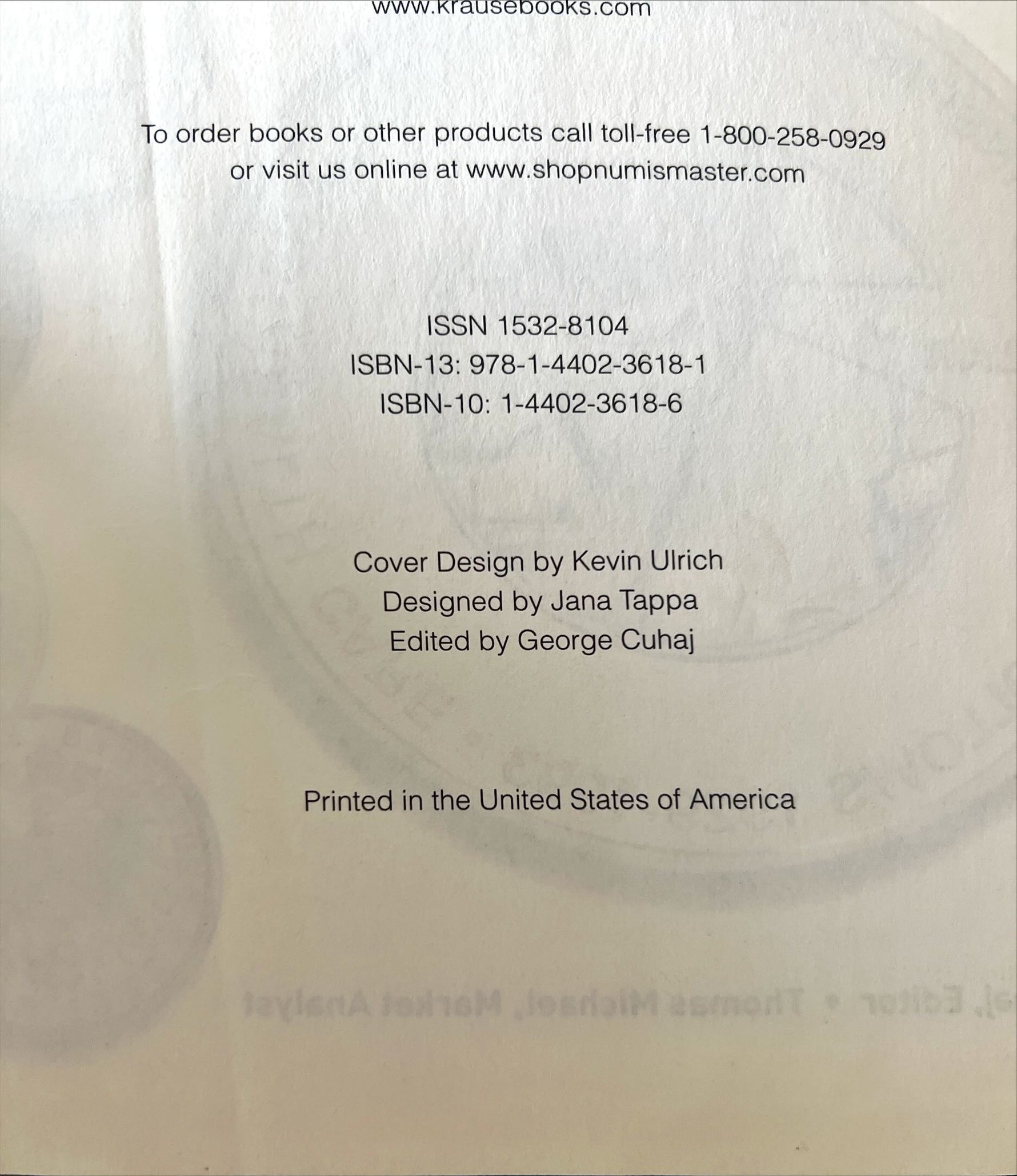 Book, Collectibles, Ed. George S. Cuhaj., Collecting World Coins: Circulating Issues, 1901-Present, 14th edition. Ed. George S. Cuhaj. USA: Krause, 2013. ISBN: 1532-8104 USED-GOOD, Inside view
