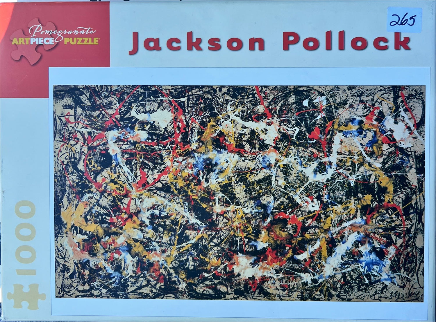 Game, Puzzle, Board game, Jackson Pollock 1000 pc puzzle. “Convergence” 1952  New, Pomegranate, Front view