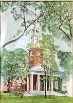 Watercolour painting, Architecture Unknown Artist, Art view