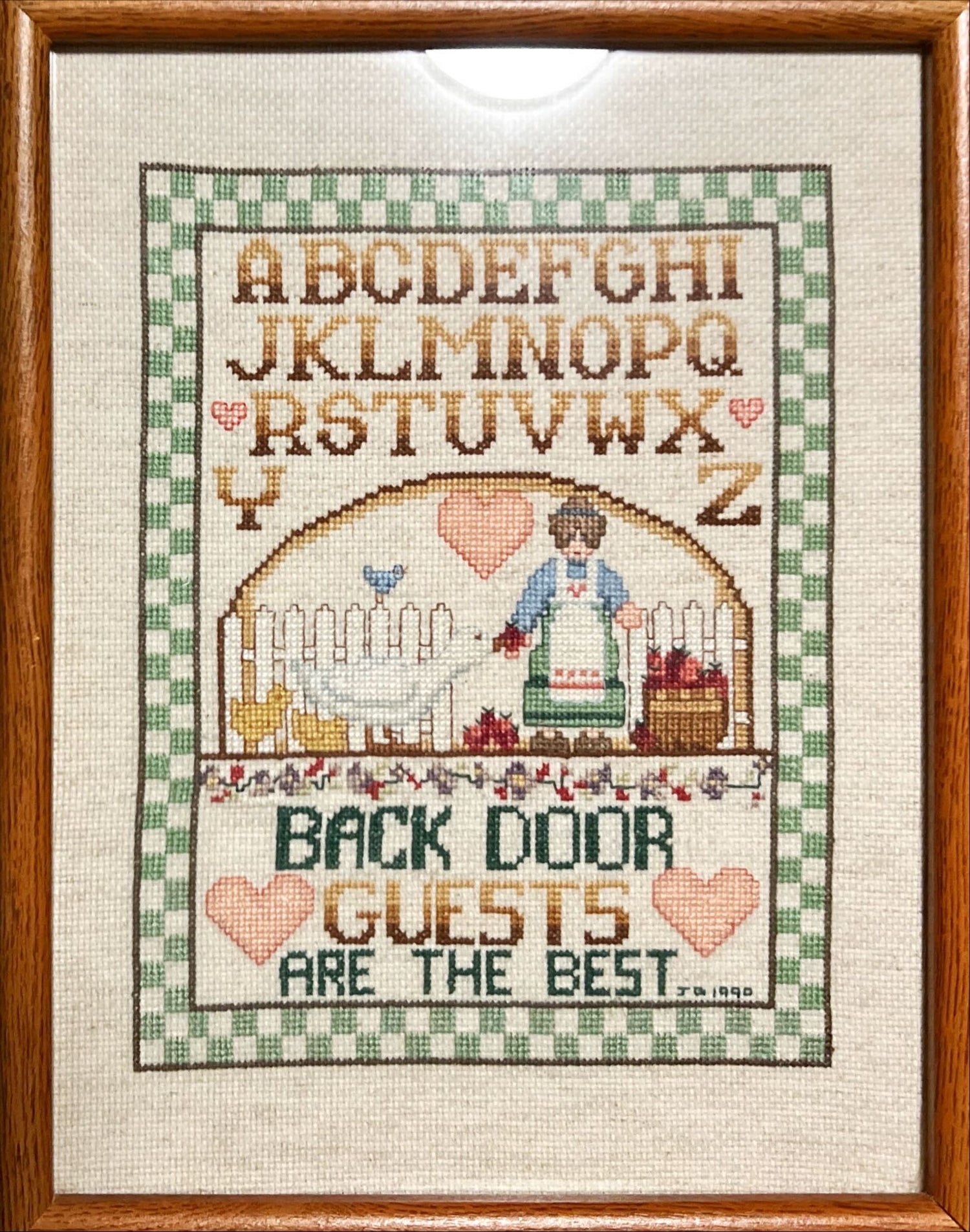 Craft work, Embroidery, Material: Textile, J.B., Front view