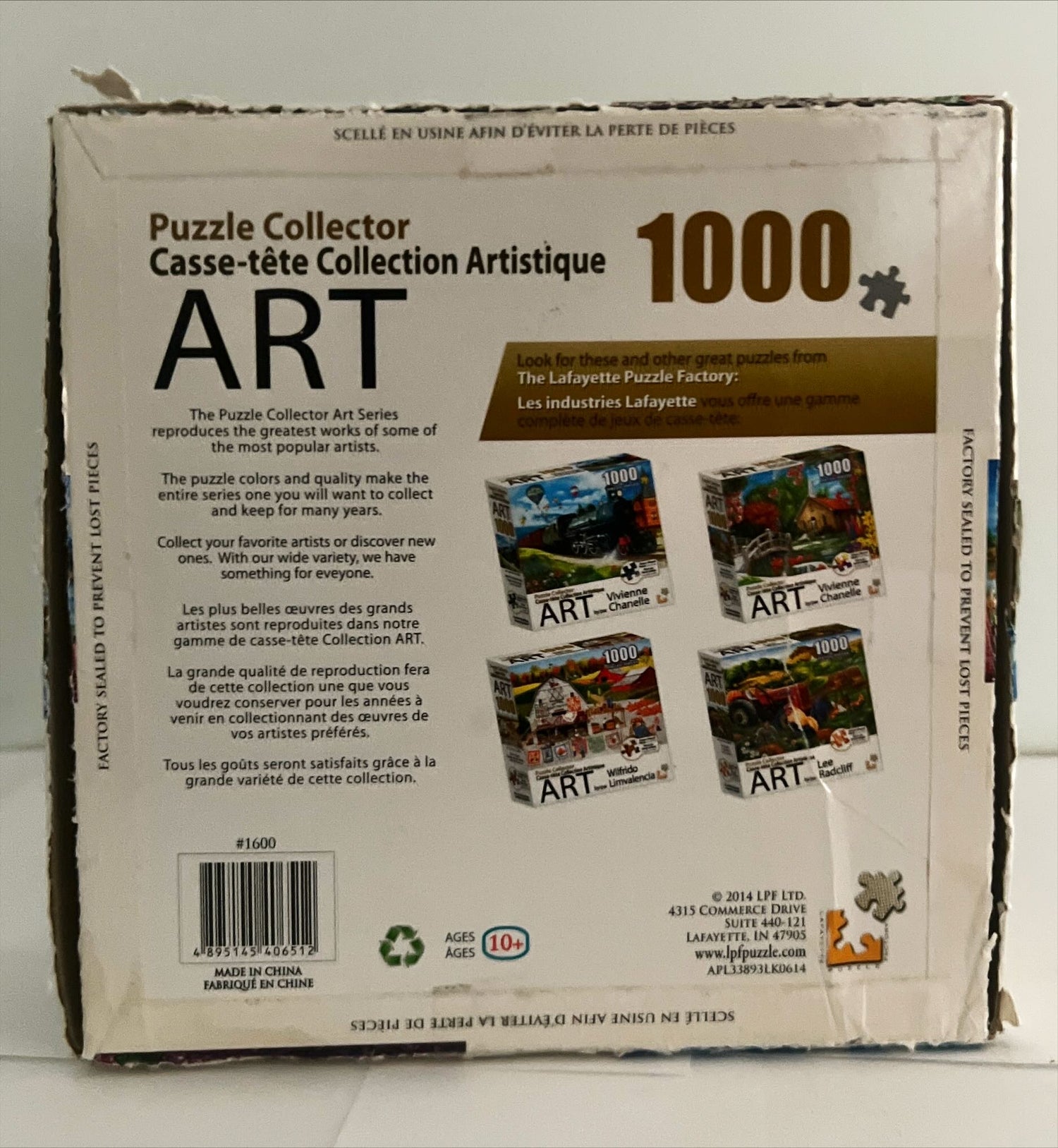 Game, Puzzle, Board game, 1000 Piece Puzzle with Art by John Crisp, John Crisp, Front view