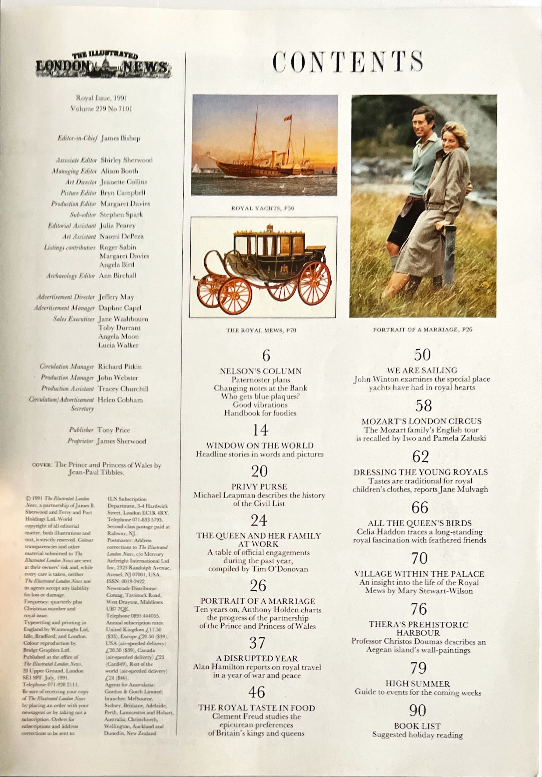 Magazine, Royals, , The Illustrated London News: Royal Issue 1991., Inside view