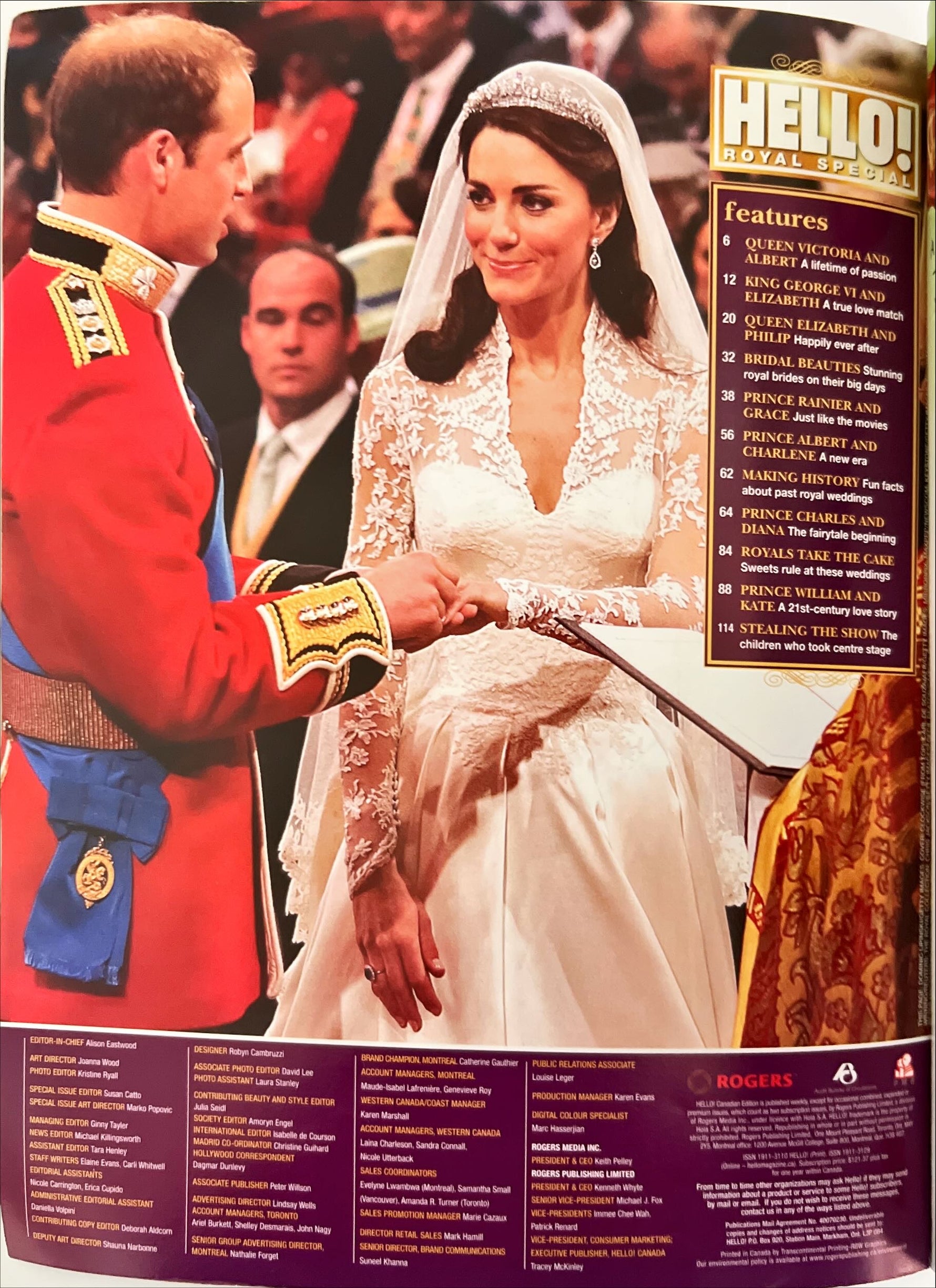 Magazine, Royals, , Hello! CanadaRoyal Special: The World’s Greatest Royal Weddings A Collection of Magical Love Stories., Inside view