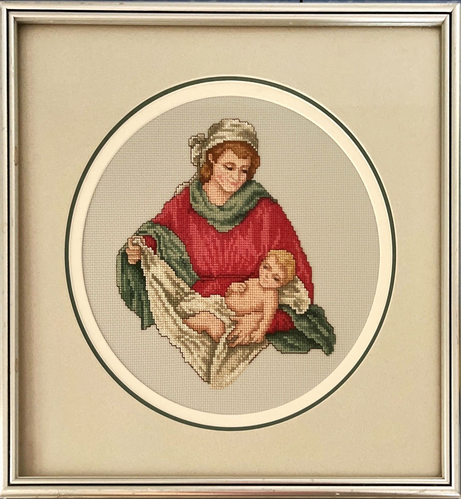 Craft work, Embroidery, Material: Textile, Unknown Artist, Front view