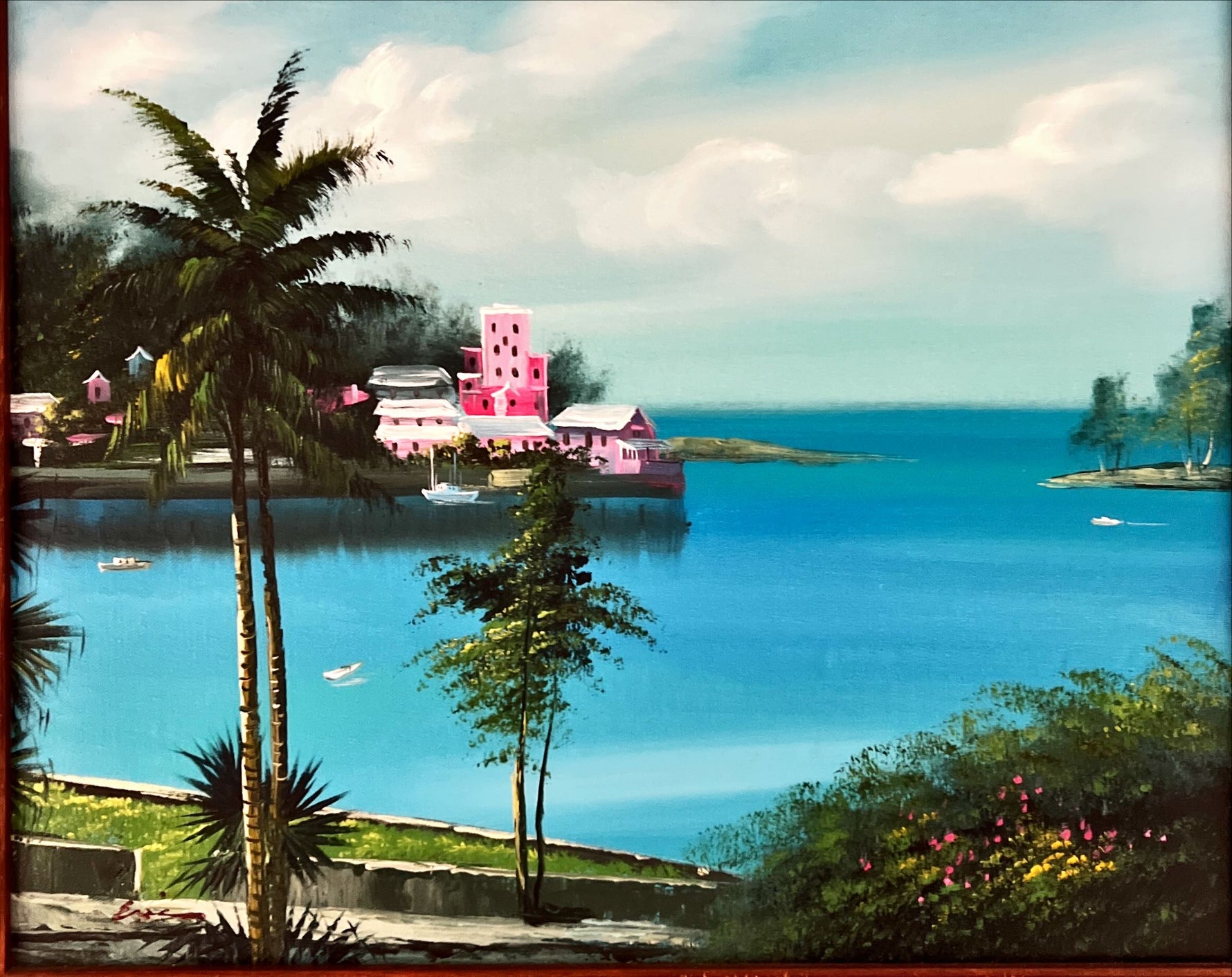Mixed Media painting, Seascape Unknown Artist, Art view