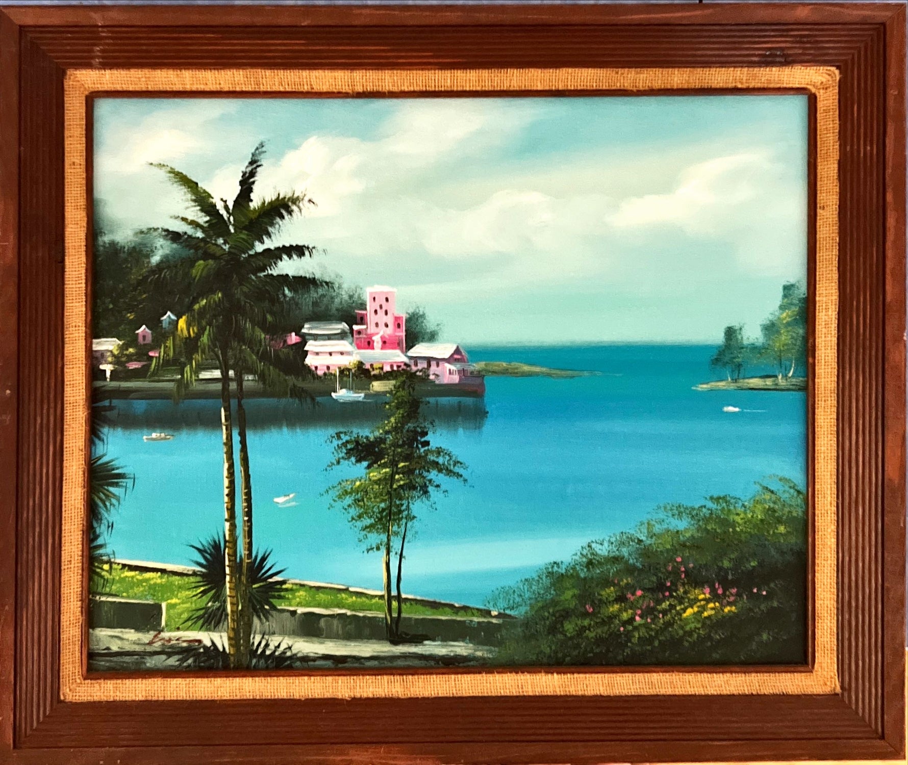 Mixed Media painting, Seascape Unknown Artist, Front view