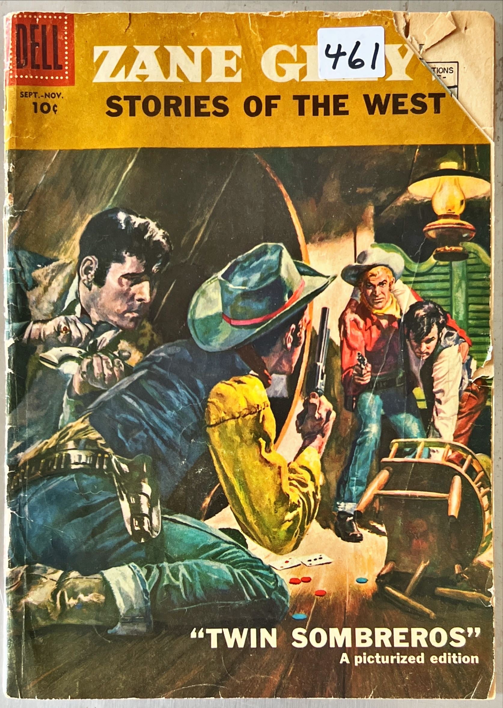 Comic, Collectibles, Zane Grey, Zane Grey’s Stories of the West “Twin Sombreros” A Picturized Edition, Sept-Nov, Front view