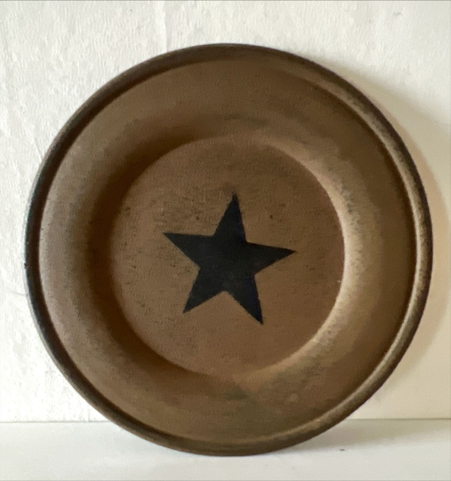 Home, Decorative Plate, Decor, Painted Plate-Like Star Wall Hanging, Front view