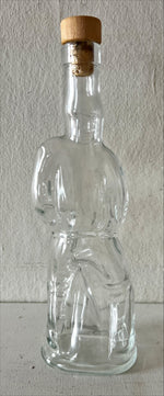 Home, Glassware, Bottle, Fun Unique Hockey Player Bottle with Cork, Front view