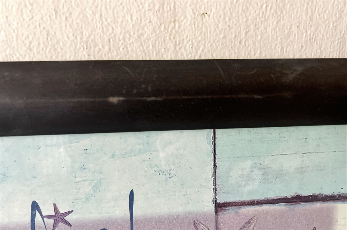 Print, Nautical, Fish, Abstract, Unknown Artist, Damage view