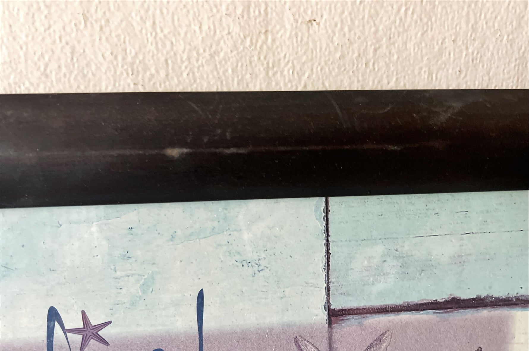 Print, Nautical, Fish, Abstract, Unknown Artist, Damage view