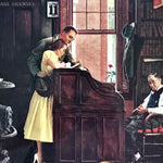 print, Genre Scene Norman Rockwell, Cover view