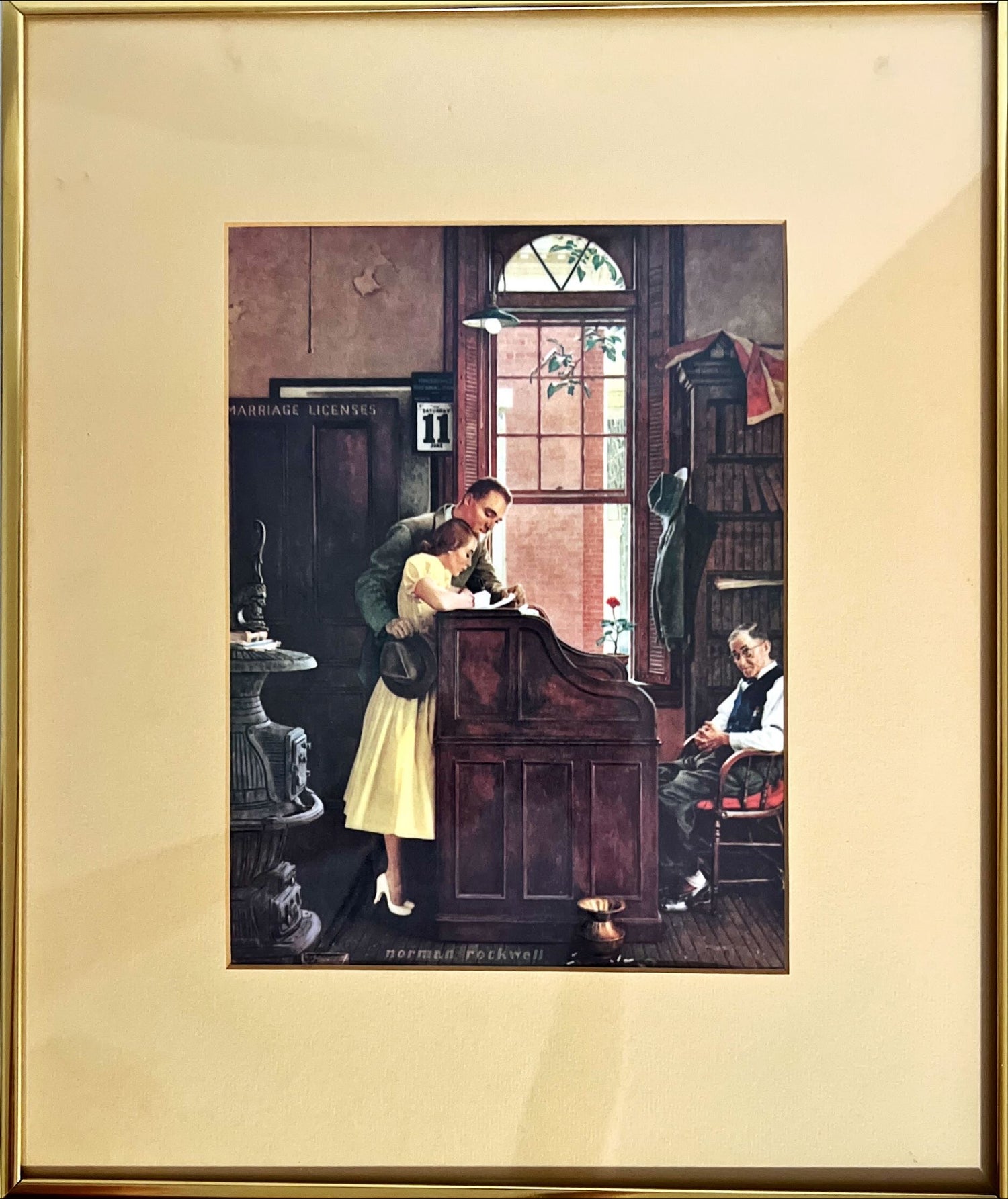 Print, Genre Scene, Norman Rockwell, Front view