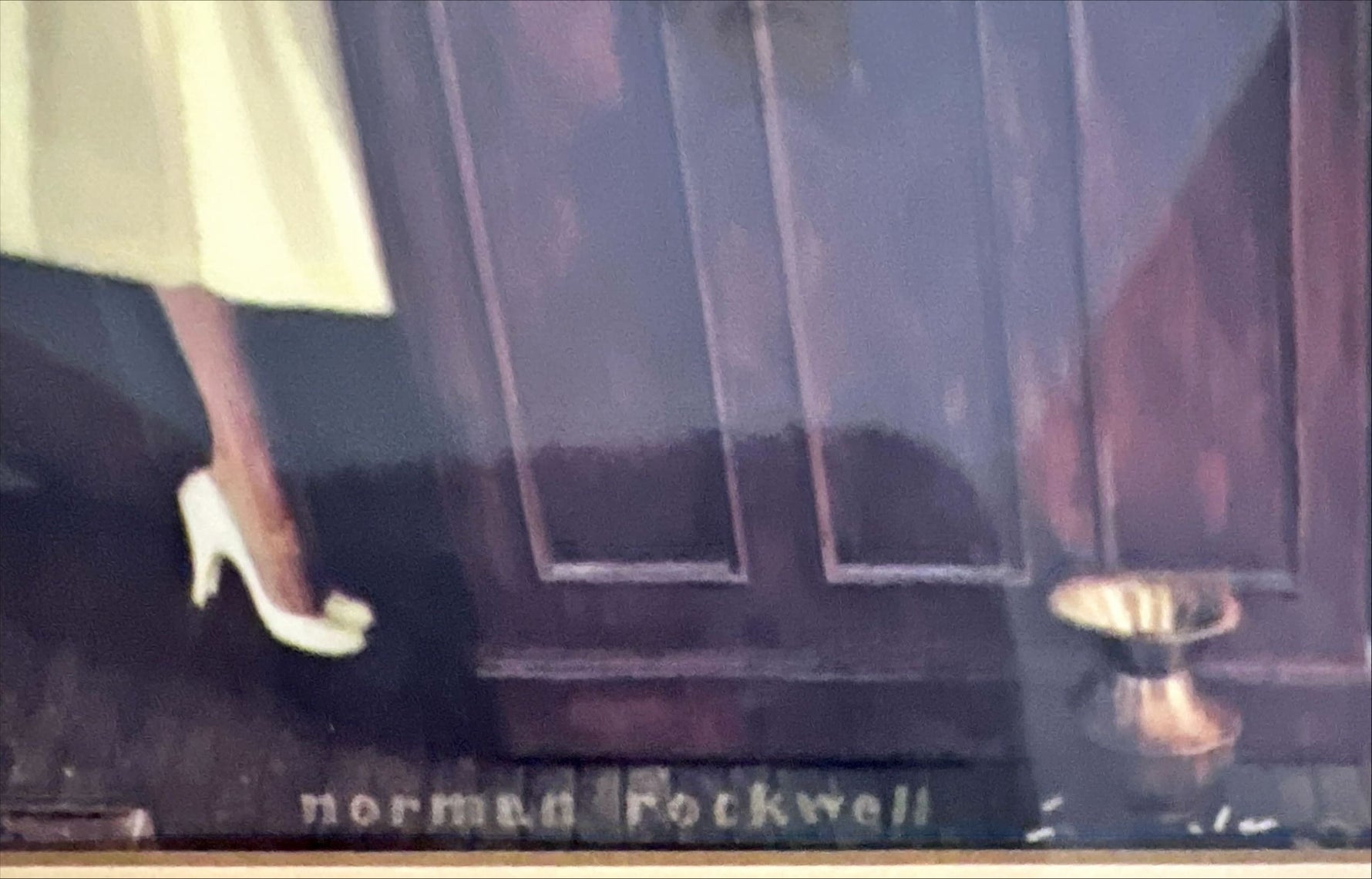 Print, Genre Scene, Norman Rockwell, Signature view