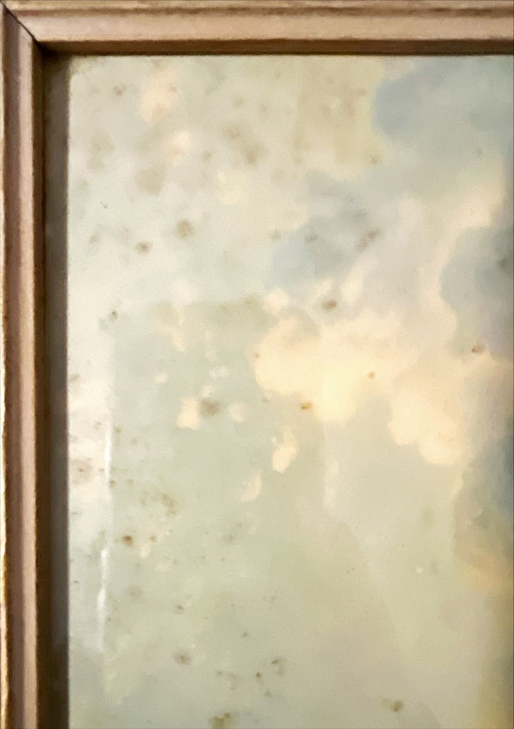 Print, Landscape, Unknown Artist, Damage view