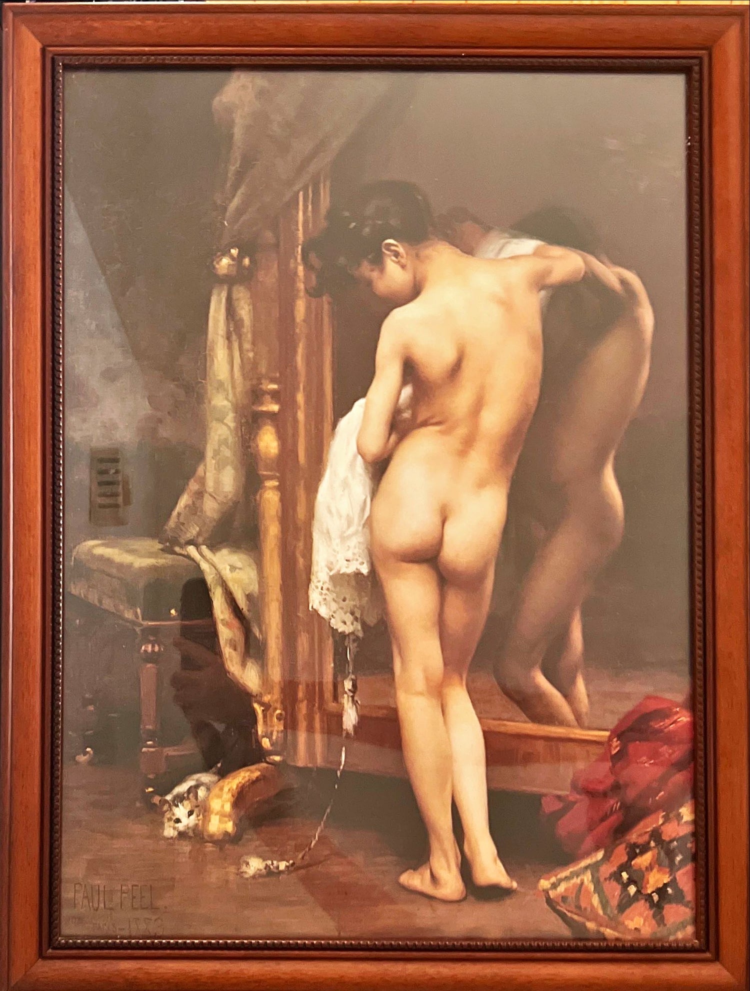Print, Nude, Paul Peel, Front view