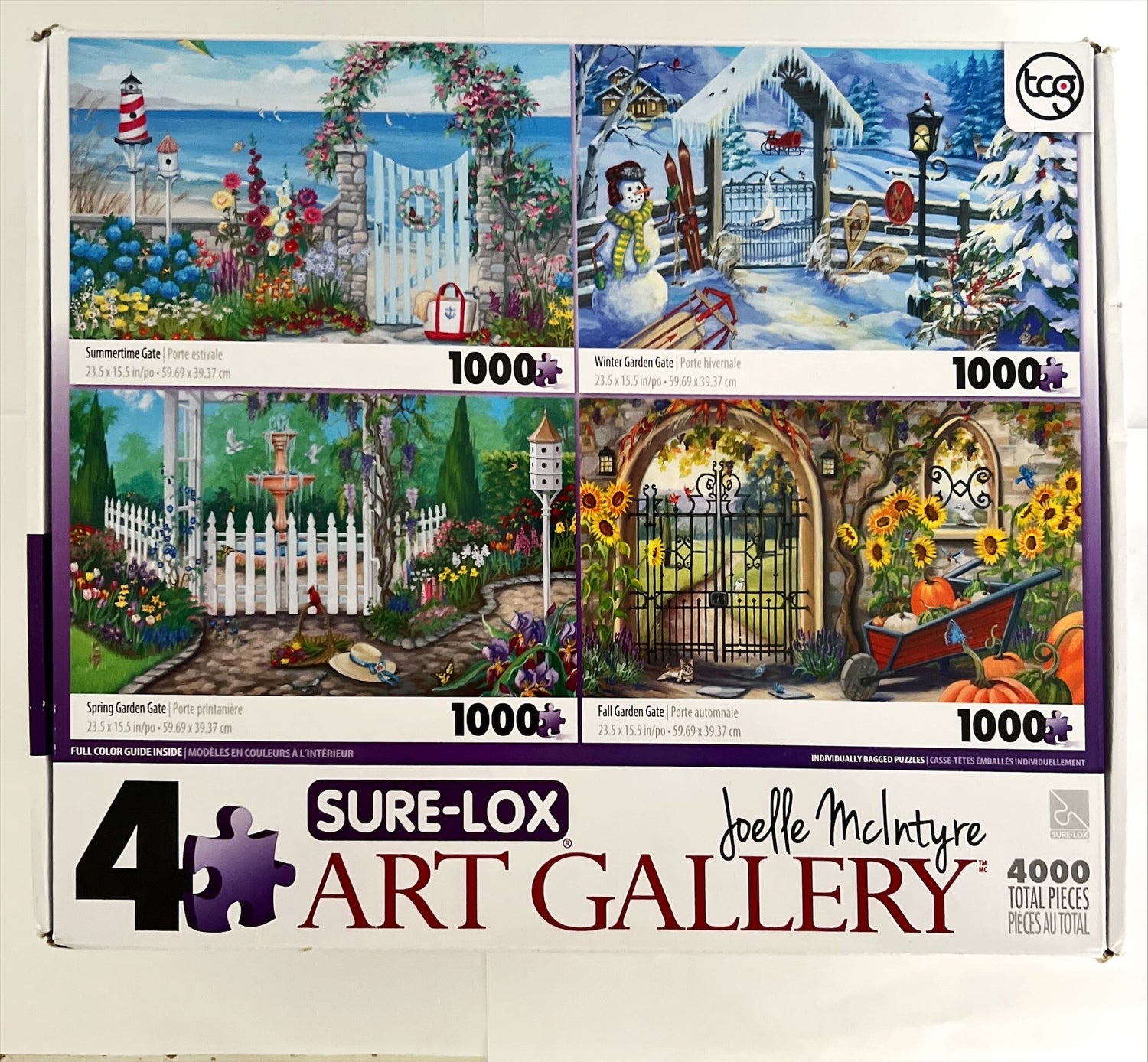 Game, Puzzle, Board game, Sure-Lox 4 Puzzle Joelle McIntyre Art Gallery – 4000 Pieces, Joelle McIntyre, Front view