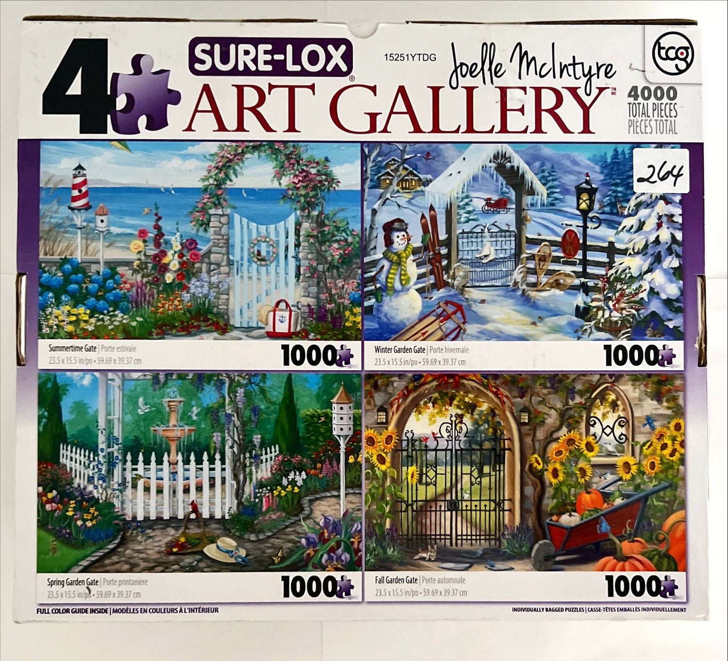 Game, Puzzle, Board game, Sure-Lox 4 Puzzle Joelle McIntyre Art Gallery – 4000 Pieces, Joelle McIntyre, Front view