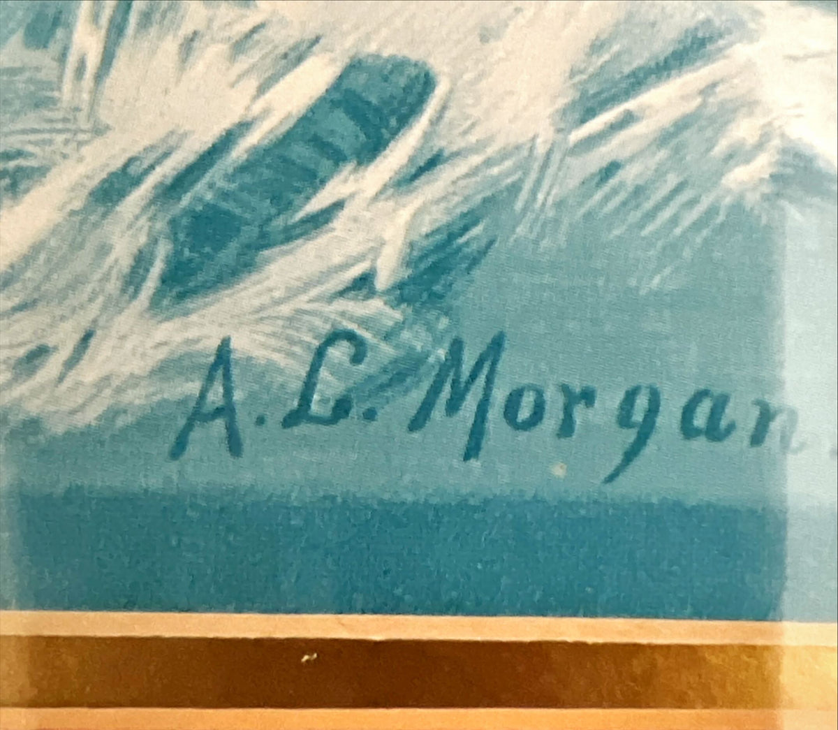 Print, Still Life, A.L. Morgan, Signature view