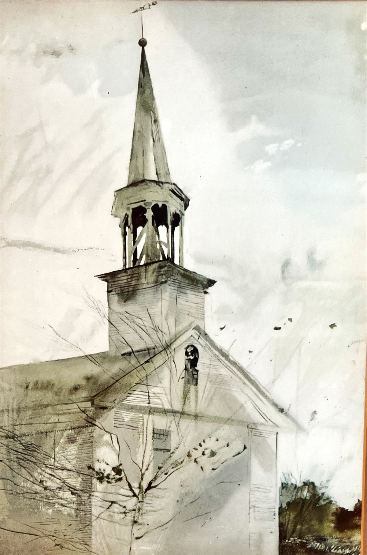 Print, Architecture, Buildings, Andrew Wyeth, Art view