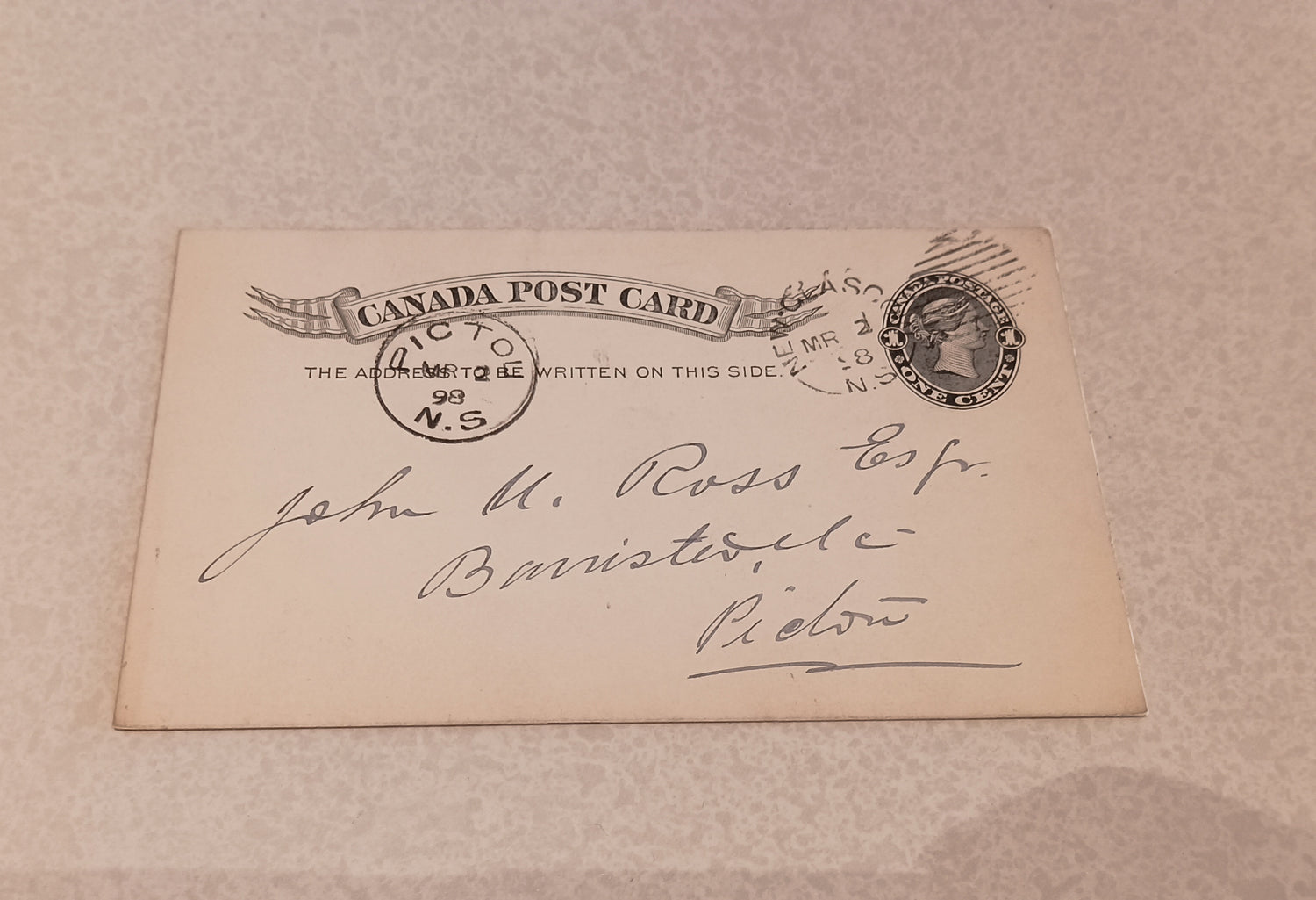 Post Card, Card, New Glasgow to Pictou, Unknown Artist, Front view