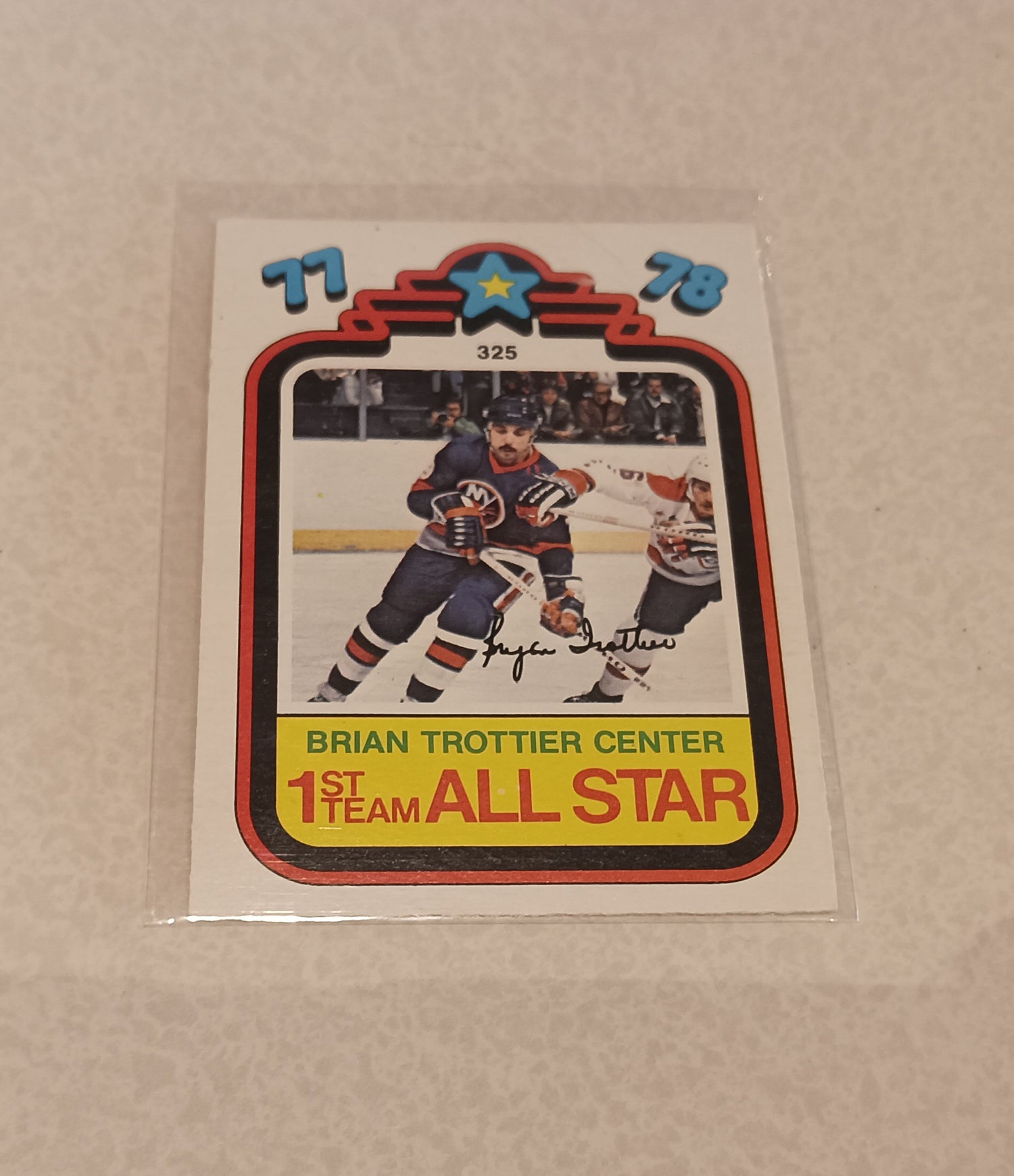Card, Brian Trottier All Star Hockey Card O-Pee-Chee 