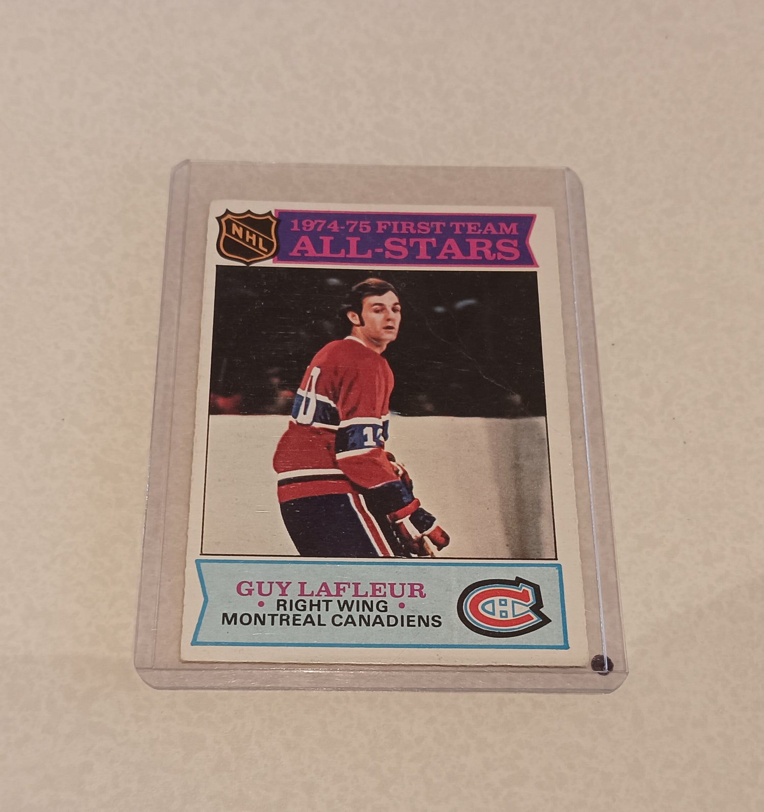 Card, Guy Lafleur All Star Card O-Pee-Chee 