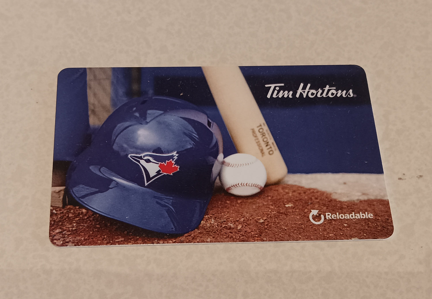 Card, Tim Hortons Blue Jays GiftCard unused, Front view