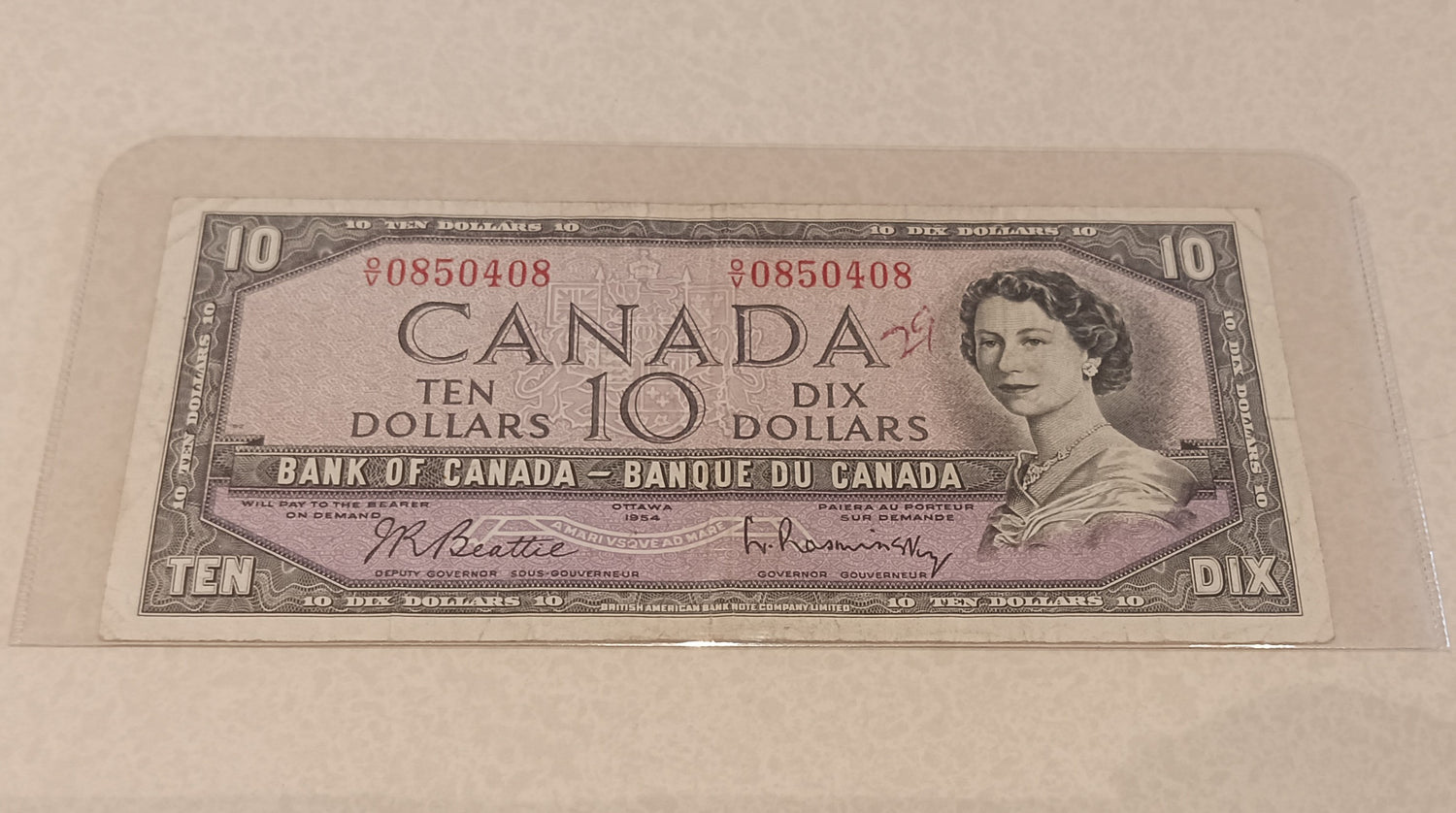 Currency, Banknote, Canada, Front view