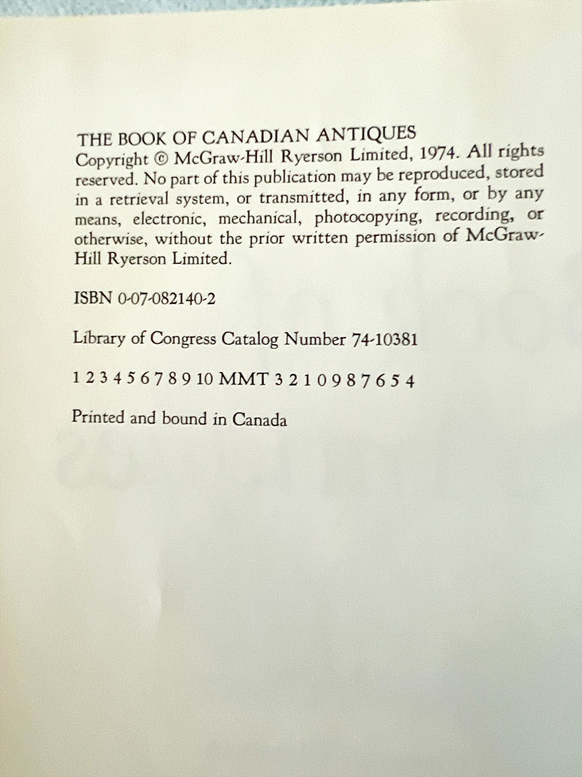 Book, Antique, Collectibles, Ed. Donald Blake Webster, The Book of Canadian Antiques, Inside view