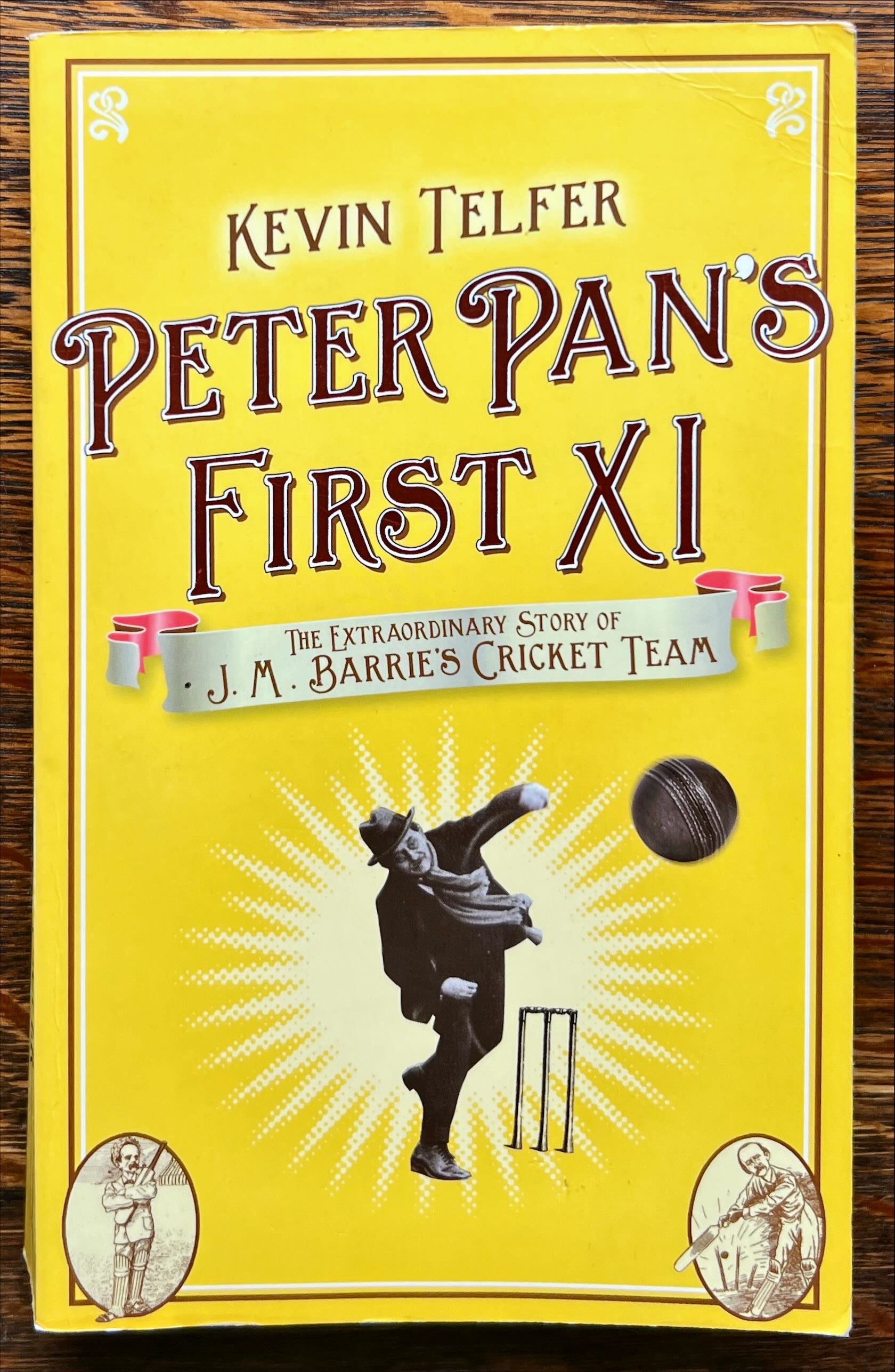 Book, Fiction, Kevin Telfer, Peter Pan’s First XI, Front view