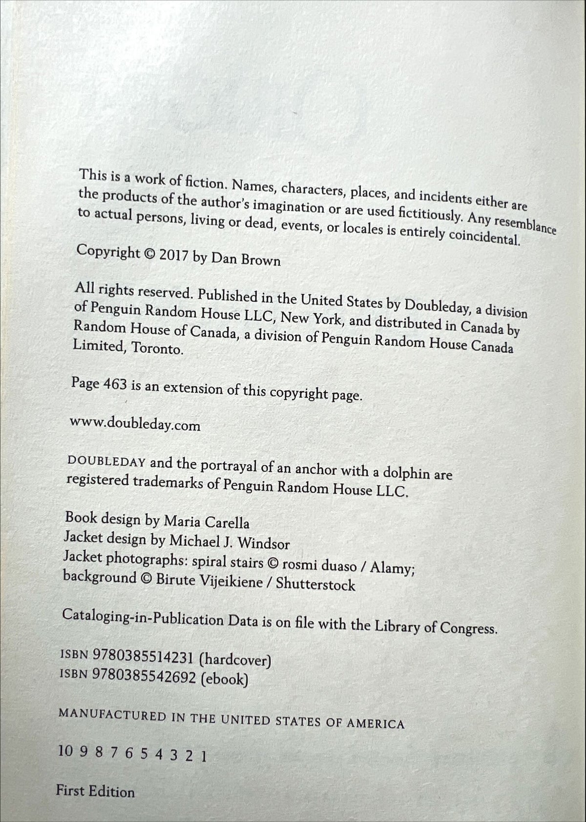 Book, Fiction, Dan Brown, Origin, Inside view