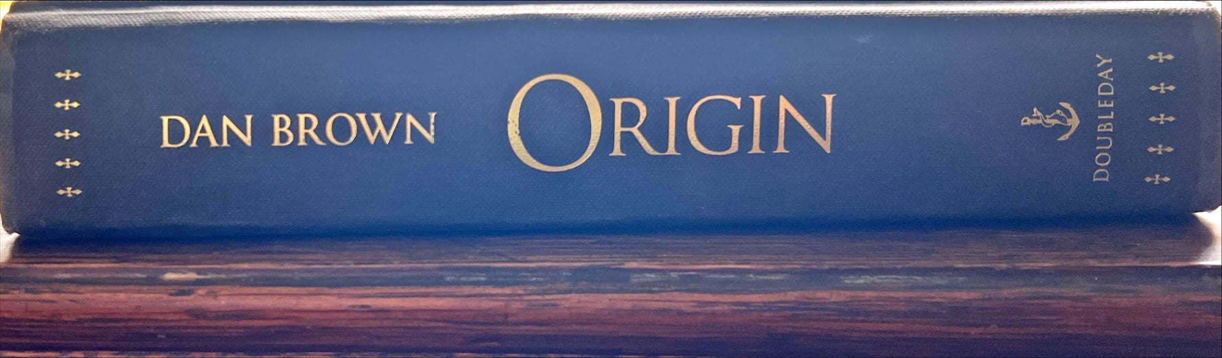 Book, Fiction, Dan Brown, Origin, Spine view