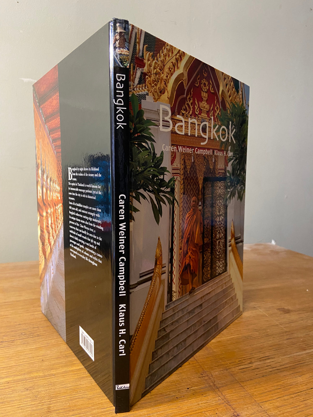 Book, Travel, Caren Weiner Campbell and Klaus H. Carl, Bangkok, Spine view