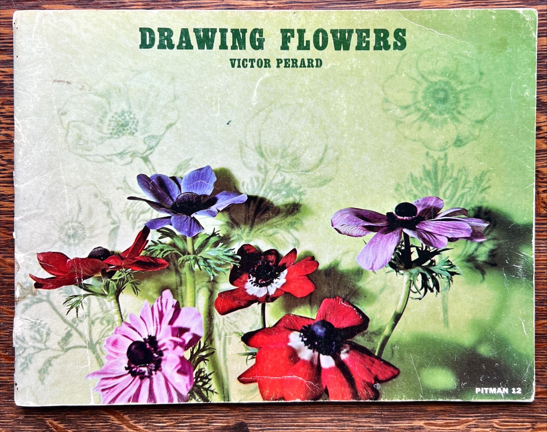 Book, Drawing, Arts, Victor Perard, Drawing Flowers, Front view