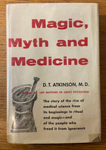 Book, Health, Education, D.T. Atkinson, Magic, Myth and Medicine, Front view