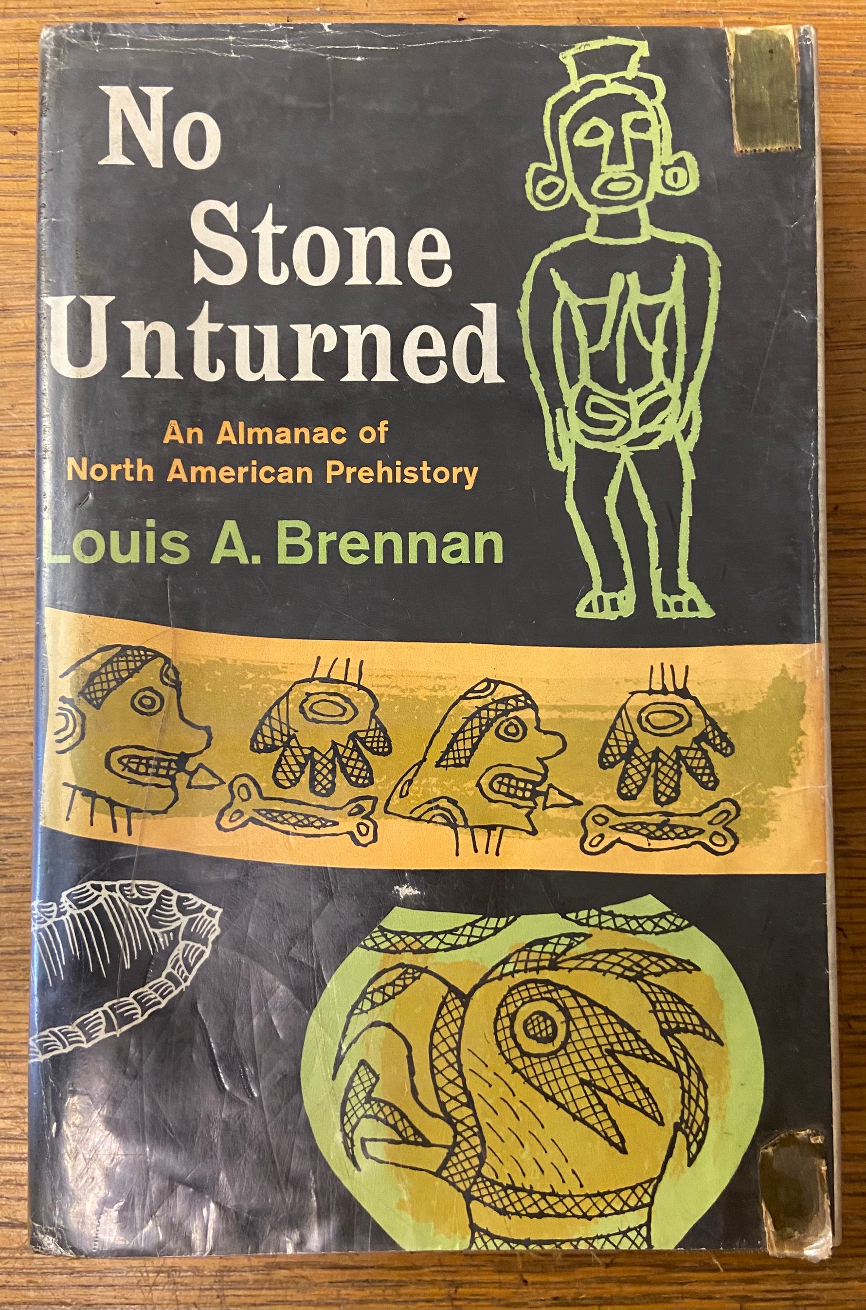 Book, History, Louis A. Brennan, No Stone Unturned: An Almanac of North American Prehistory, Front view