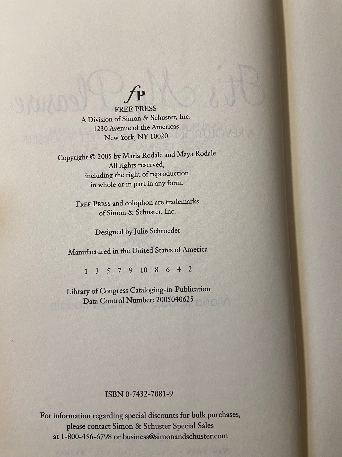 Book, Self Help, Maria Rodale and Maya Rodale, It’s My Pleasure, Inside view